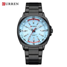CURREN 8455 Men's Quartz Watch Large Dial 3ATM Water Resistant Steel Strap