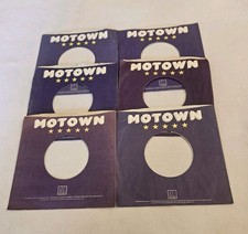 45 RPM 7" RECORD SLEEVES CO. SLEEVE 6 PACK SEE PHOTOS Motown Records SLV361