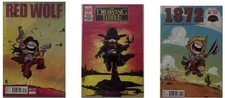 Dark Tower Drawing of the Three + Red Wolf + 1972 #1's Skottie Young Variants NM