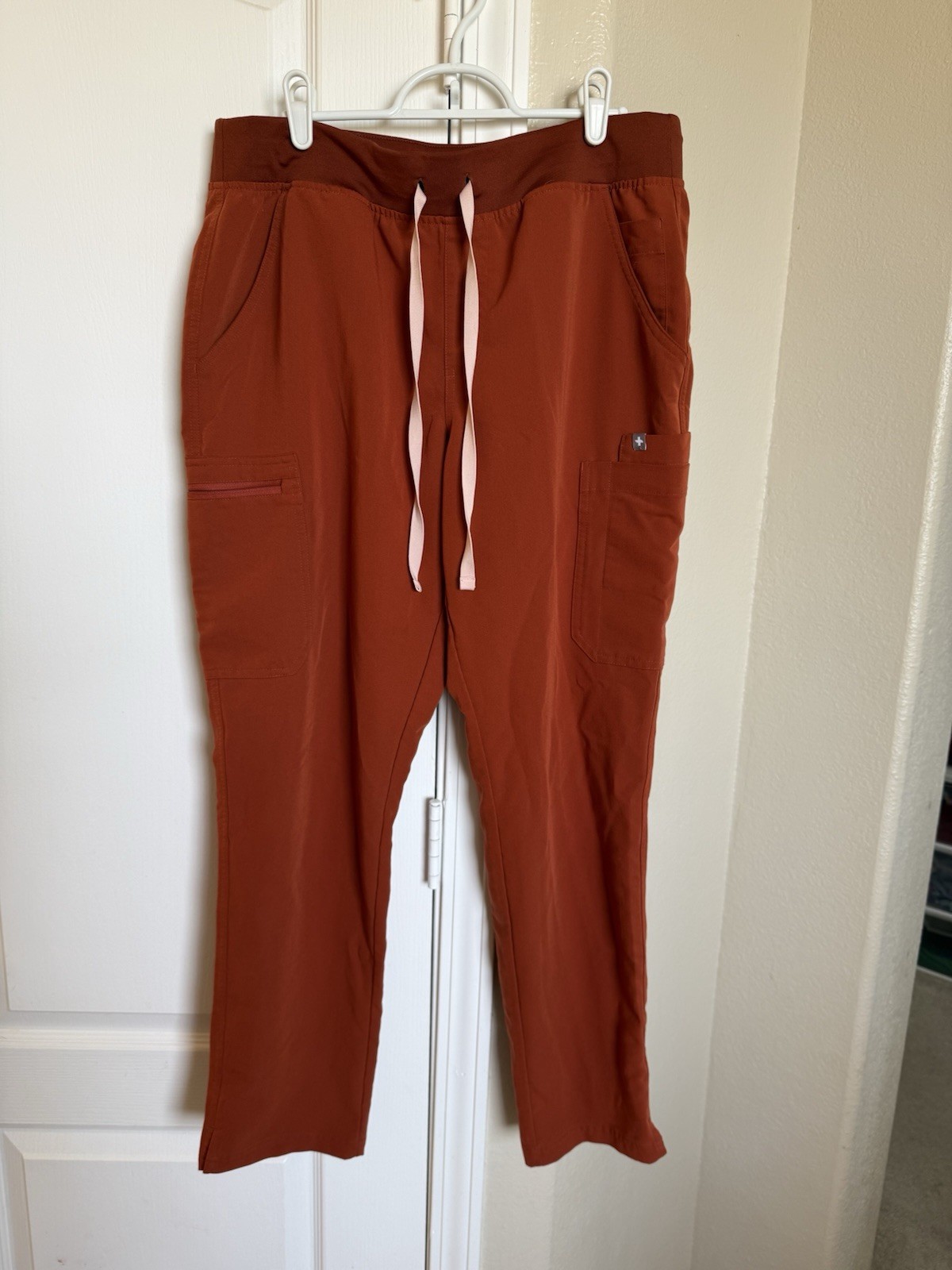 FIGS Technical Collection Scrub Pants Rust Solid … - image 1