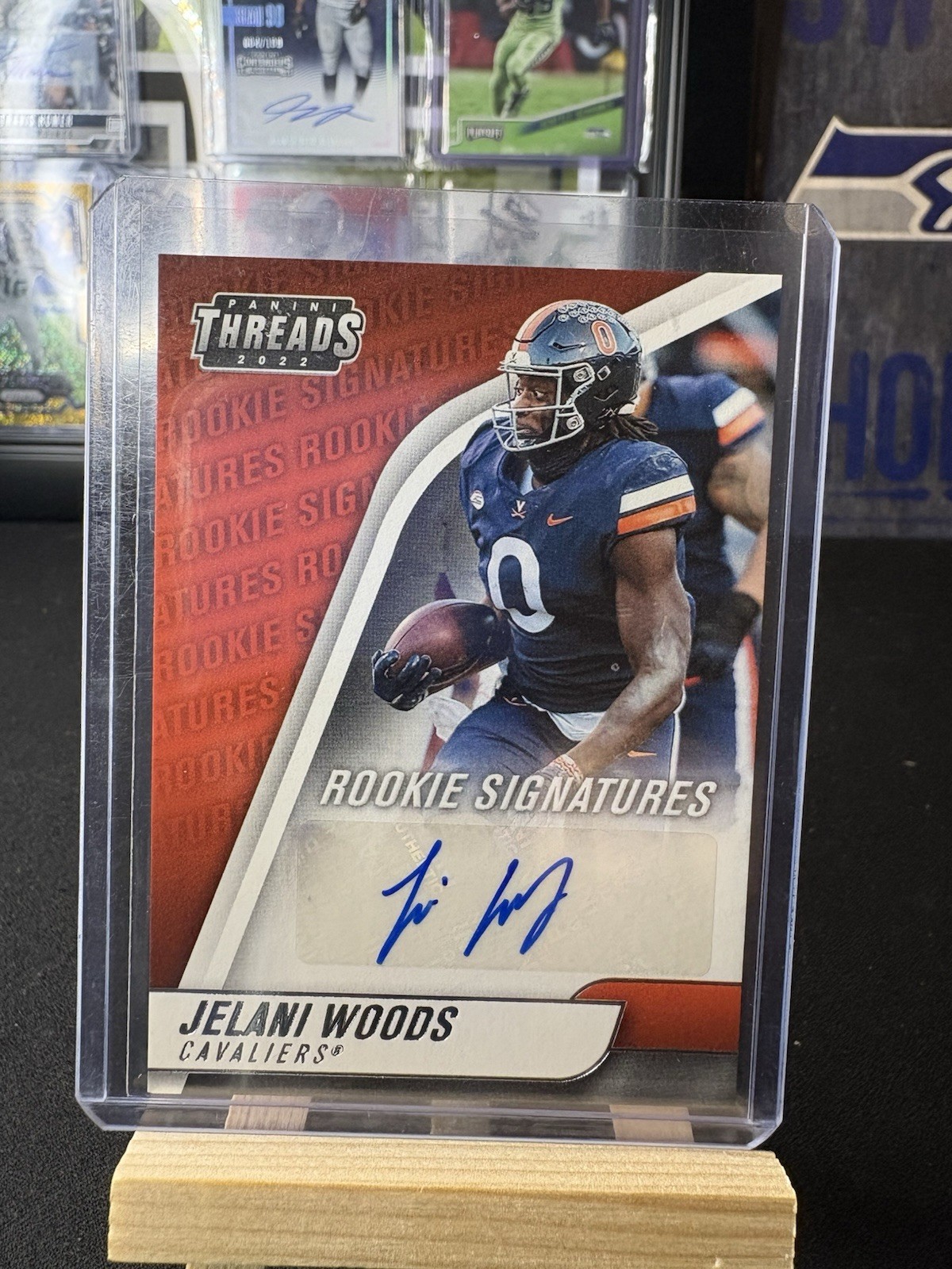 Jelani Woods Panini Chronicles Draft Picks Threads Rookie Signatures #JWO Base