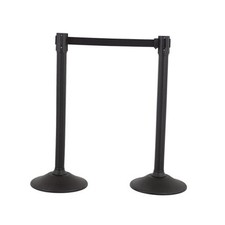 Sentry Stanchion Crowd Control Barrier - 6.5 Foot Retractable Yellow Belt -
