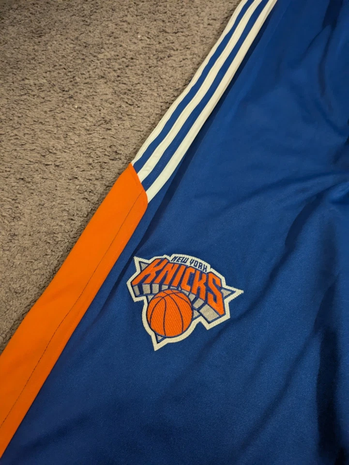 2014 Adidas NBA New York Knicks Breakaway Pants Blue Men's 4XL + 2 - Image 3 of 4