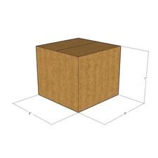 100 8x8x7 Kraft Brown Corrugated Shipping Boxes 32 ECT Single-Wall New