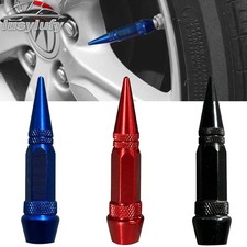 4 X Aluminum Tire Wheel Rim Valve Cap Type Spiked Air Port Dust Cover Stem