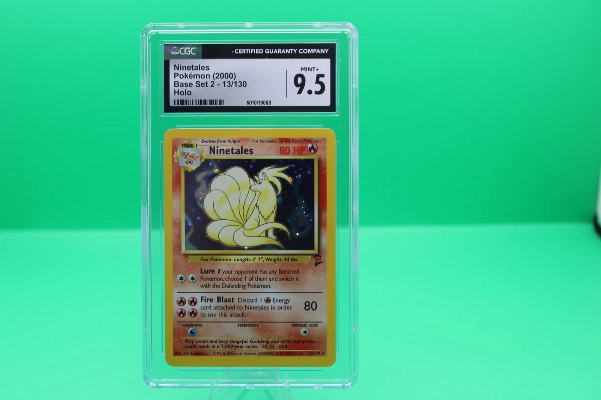 Pokémon TCG Base Set 2 Grade 9.5 Individual Trading Card Games for