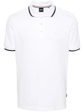 Hugo Boss Men's Parlay 190 Short Sleeve Polo, White
