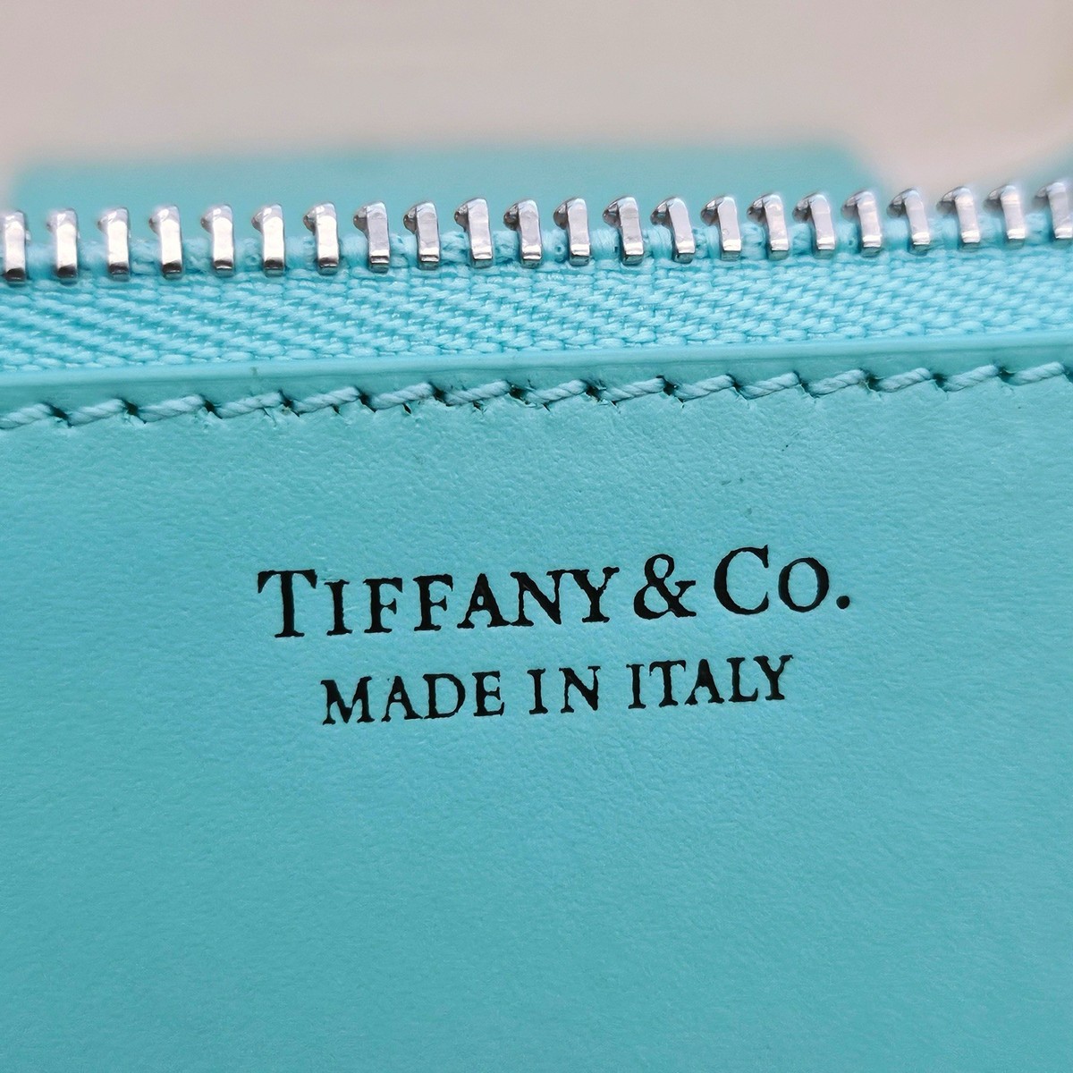 Tiffany & Co. Italian Leather Tiffany Blue SMALL Travel Jewelry