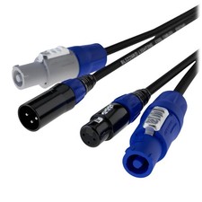 Blizzard Lighting powerCON Power/3-Pin XLR DMX Combo Cable, 25'