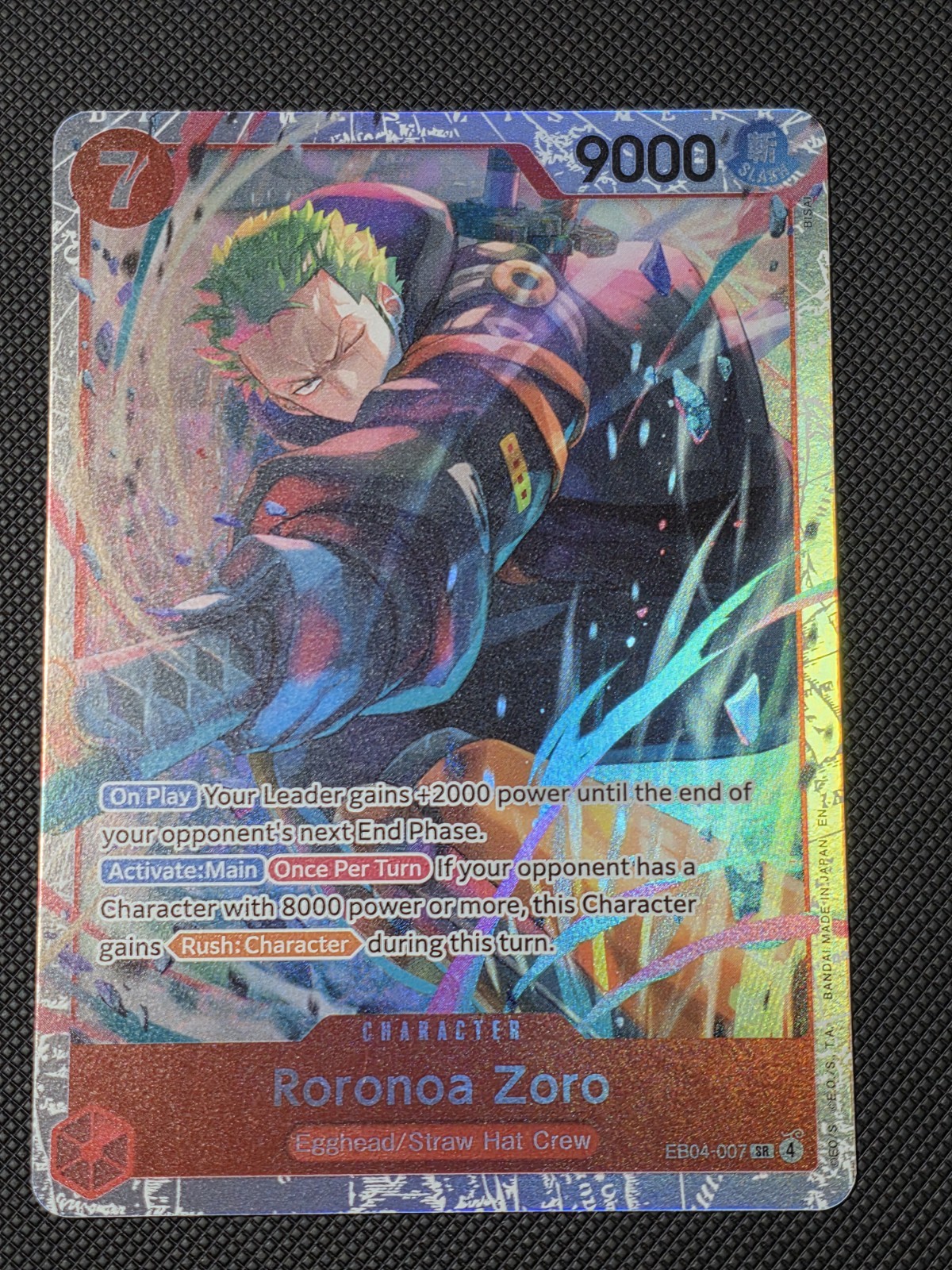 One Piece Roronoa Zoro EB04-007 SR ENGLISH OP15 