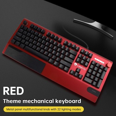 K1000 Mechanical Keyboard Wired 104-key Red Switches Gaming E-Sports Customized