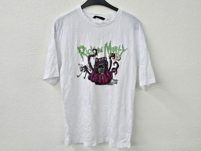 Rick and Morty Adult Swim T-Shirt Weiß Gr. M Cartoon Network Graphic Shirt 