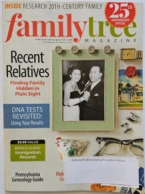FAMILY TREE MAGAZINE 2025 Nov/Dec ~ 25th Anniversary Special