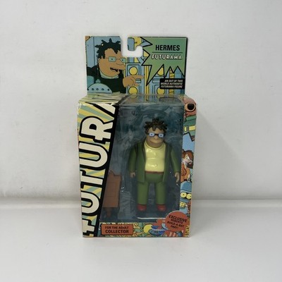 Futurama Toynami Hermes Conrad Figure w/ Roberto Build-A-Bot Part New Box Damage