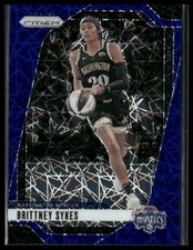 2024 Panini Prizm WNBA #80 Brittney Sykes Blue Velocity Prizms