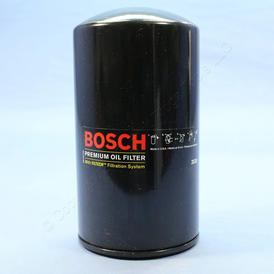 Filtros de aceite de motor Bosch 3530 Spin-on Premium para Ford F-250 1994-1996 paquete de 12 Foto 4 de 4