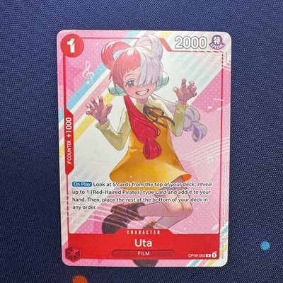Uta (Welcome Pack Vol. 2) R One Piece Promotion Cards OP09-002 NM