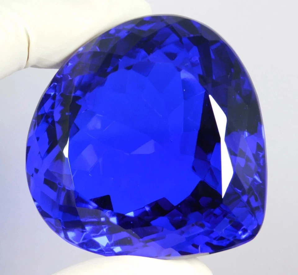 Piedras preciosas sueltas corte pera topacio brasileño azul natural 400 quilates certificadas AGL Foto 3 de 4