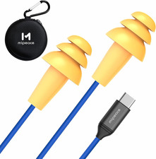 Ear Plug Headphones for Work, Work Earbuds USB Type C Headphones Earphones for I