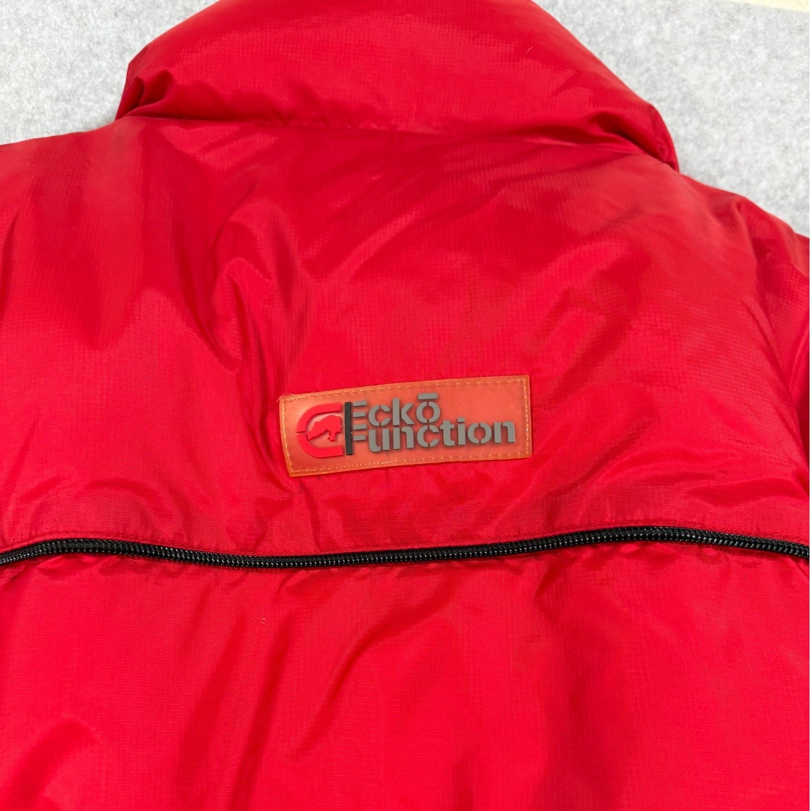 Vtg Ecko Function Reversible Red Silver Puffer Ja… - image 14