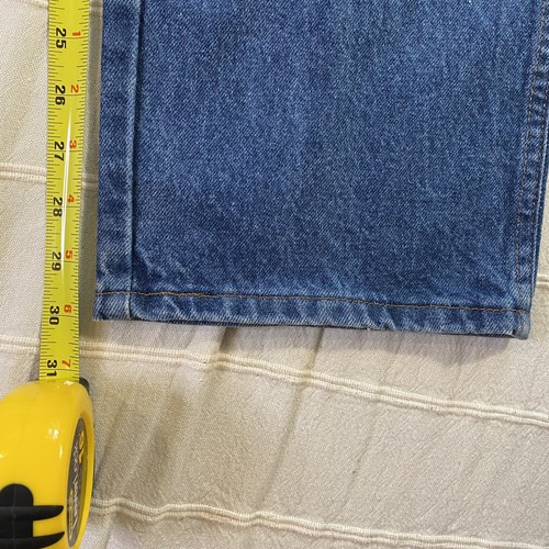 Legendary Gold Jeans Men's Size 35x30 Baggy Wide Leg Y2K 100% Cotton Blue Jeans - Picture 11 of 11