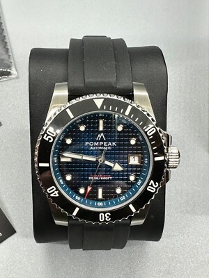 Pompeak Sub-Aquatic (waffle edition) Watch  w/Sellita SW200-1 Movement NEW