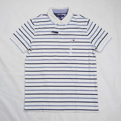 NWT Mens Tommy Hilfiger Stretch Slim Fit Striped Polo - Picture 7 of 19
