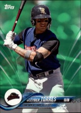 2018 Topps Pro Debut Baseball Green Parallel Singles /99 (Pick Your Cards)