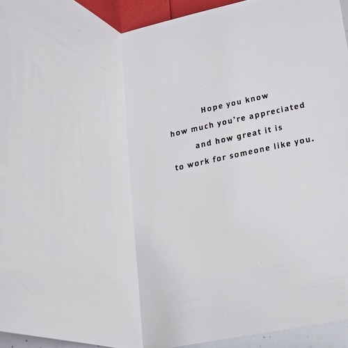 Hallmark Awesome Boss Day Greeting Card 7x4.5" Quote inside Envelope Made In USA - Picture 8 of 11