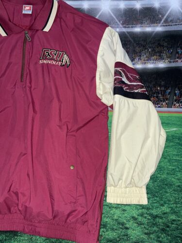 Florida State Seminoles Vintage 90’s Nike FSU Pullover Sz 2XL Preowned - Picture 3 of 15