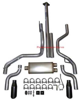 15-20 Ford F150 2.7 3.5 5.0 Performance Dual Exhaust Kit w/ 18'' MaxFlow Muffler