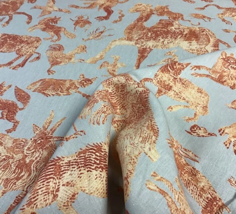 Cowtan & Tout Linen "Fete des Animaux” 10 Yards Lot - Image 4 of 4