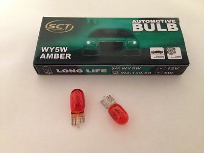 20 STÜCK SCT GERMANY WY5W LAMPEN LONGLIFE ORANGE  12V 5W W2.1 x 9.5d  W5W 