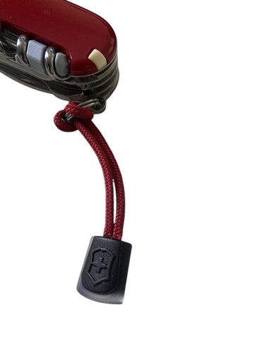 Victorinox Green Lanyard 65mm Nylon Cord with Rubber Grip - 4.1824.4 - Picture 2 of 3