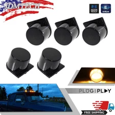 5x SMOKED Full LED Roof Cab Clearance Lamp For 84-93 Dodge D/W Pickup Ramcharger