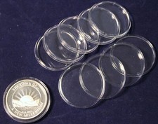 5 Direct Fit Air Tight Airtight Coin Capsules for Silver Copper Rounds 39mm