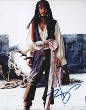 Johnny Depp /Captain Jack Sparrow, Autographed
