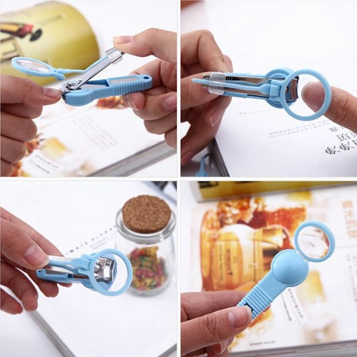 Nail Clipper with Magnifying Glass Finger Toe Cutter Trimmer Manicure Pedicure - Picture 2 of 3