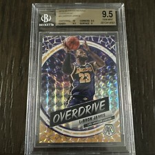 2019-20 Panini Mosaic Overdrive LeBron James BGS 9.5