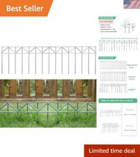 Durable 15 Pack Anti-Dig Animal Barrier Fence - 32" x 10" Silver Easy Install