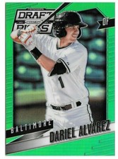 2014 Dariel Alvarez Panini Prizm Rookie Green Prizm Refractor 27/35 - Orioles