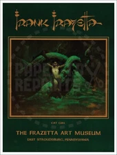 FRANK FRAZETTA MUSEUM POSTER - VINTAGE REPRINT