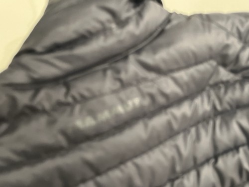 Mammut Puffer Jacket Woman Unisex Dark Blue Hooded Pertex Quantum Full-Zip Sz S - Picture 11 of 11