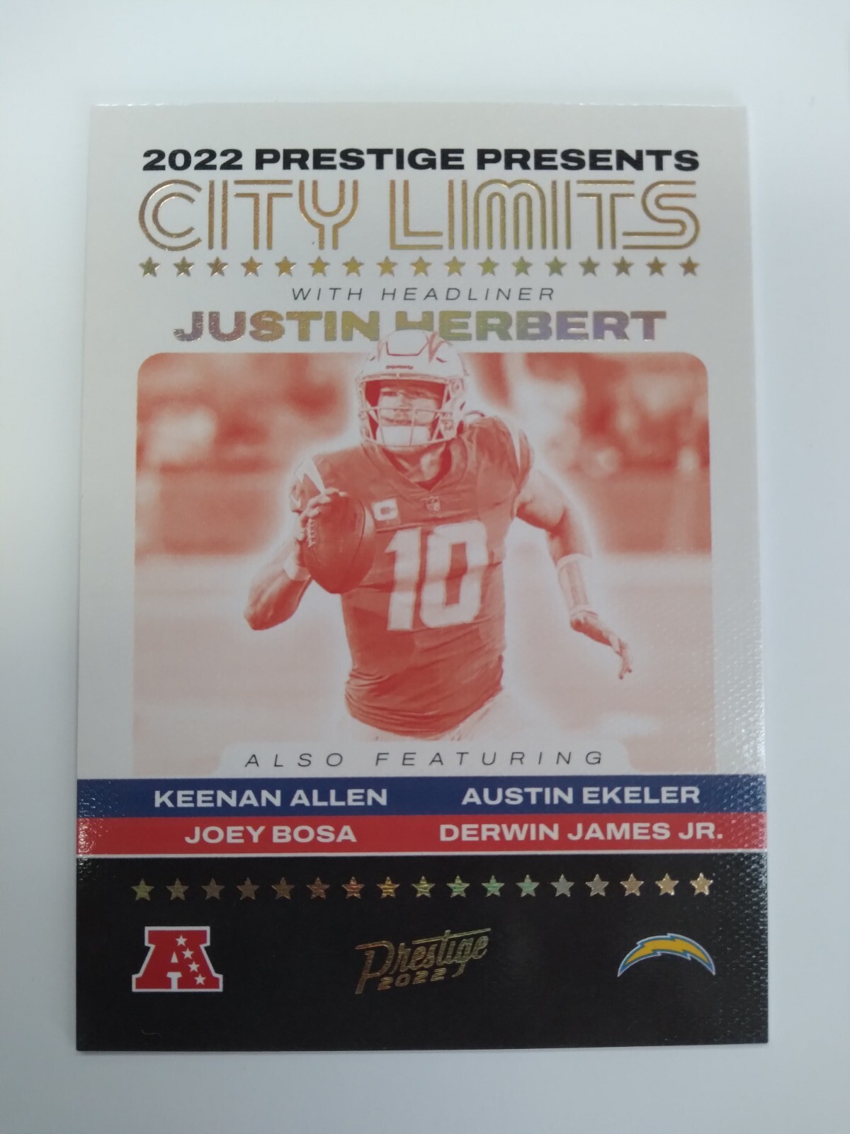 2022 Panini Prestige Justin Herbert City Limits SP Case Hit #CL-4