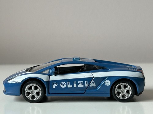Lamborghini Gallardo Italian Police Car Model Toy Diecast Amercom 1:43 Scale - Picture 6 of 11