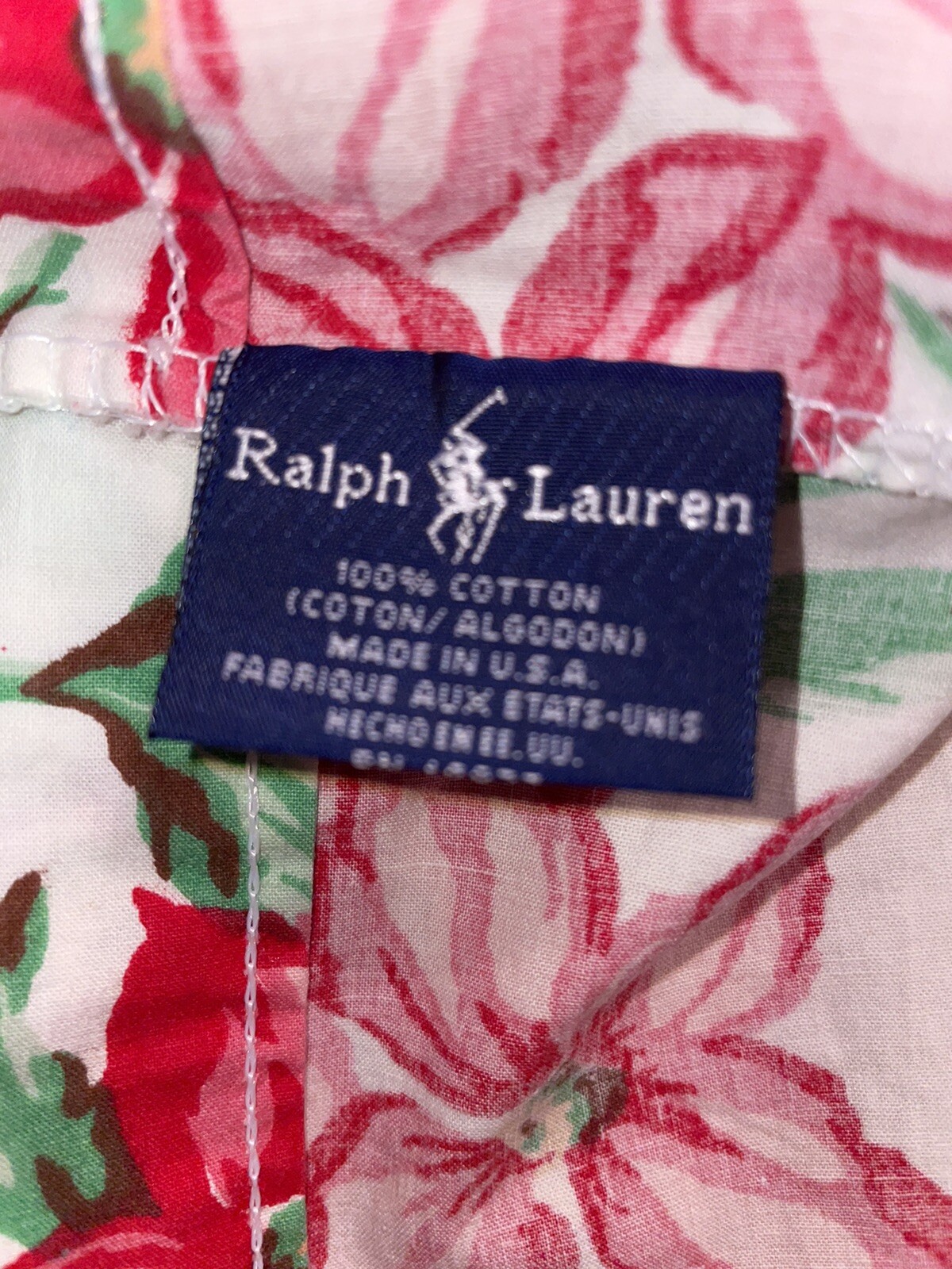 Vtg Ralph Lauren Standard Pillow Case Lindsay Floral eBay