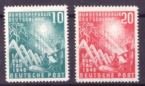 Germany 1949 Opening Parliament 2 Values MNH Integral Catalog 1-2