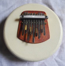 9 tones hand made Sansula Kalimba Buffalo's skin and Bamboo Thumb Piano M size