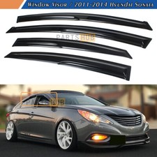 For 2011-2014 Hyundai Sonata Mugen Style Window Visors Rain Guards Deflectors