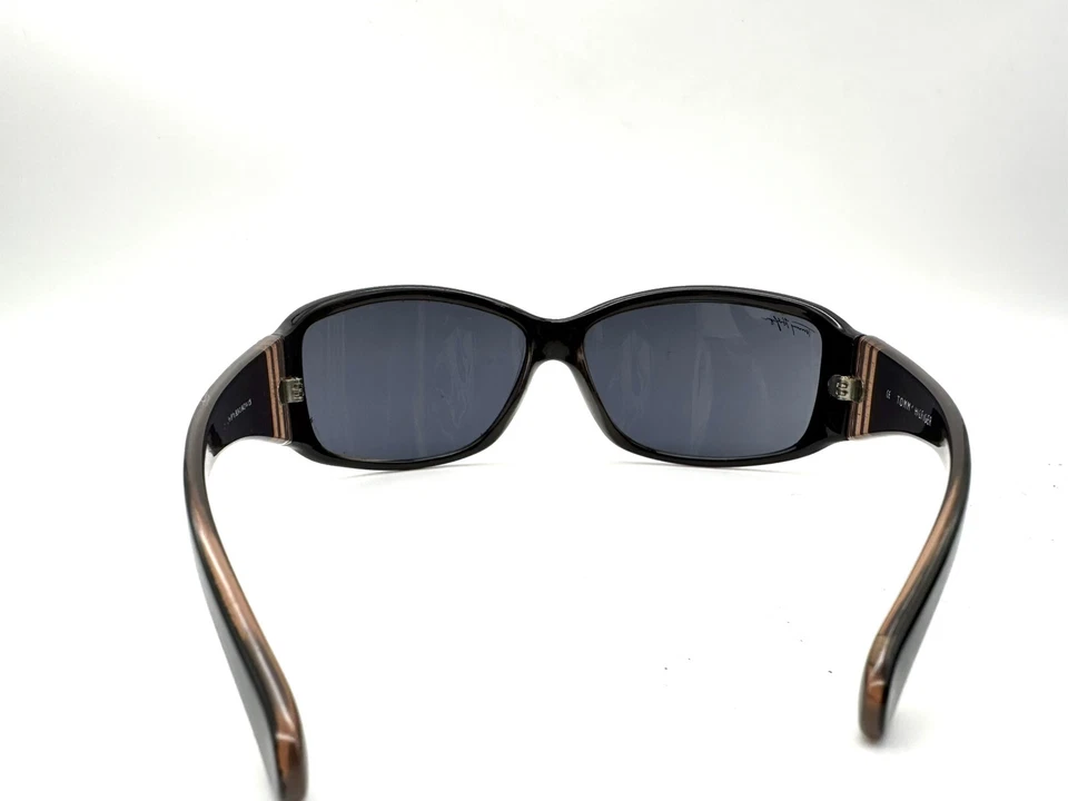 Gafas de sol Tommy Hilfiger unisex ovaladas negras doradas raras 64-14-125 Foto 3 de 4